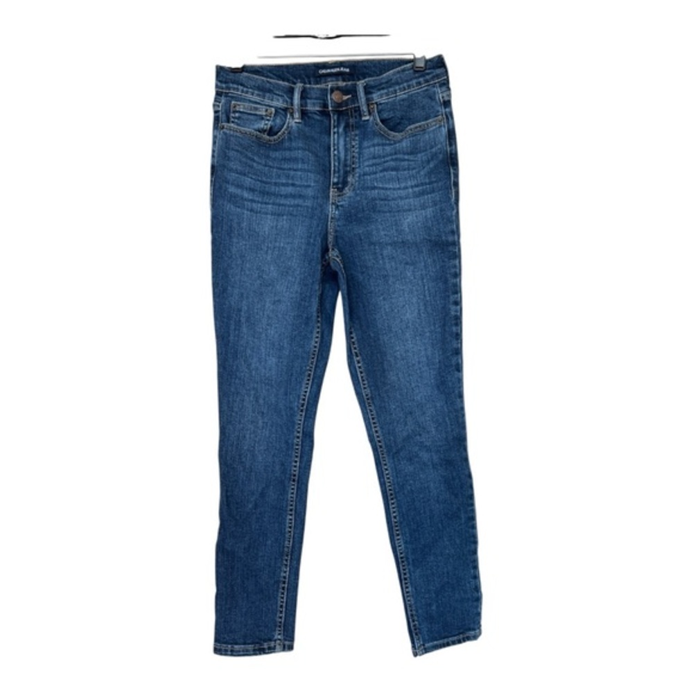 Calvin Klein High Rise Super Skinny Ankle Jeans Mid Blue Stonewash Size 6